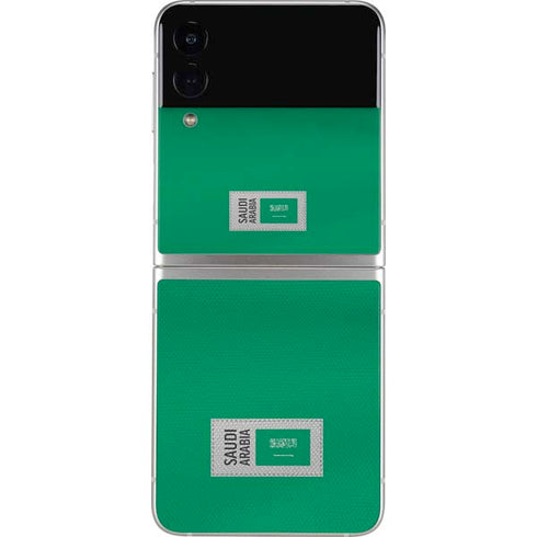 Saudi Arabia Soccer Flag Galaxy Z Flip4 5G Skin